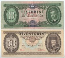 1962. 10Ft (7db) + 1969. 10Ft + 1986. 50Ft T:F többnyire szép papír