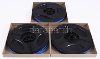 3 db 8 mm-es filmtekercs, műanyag tokban