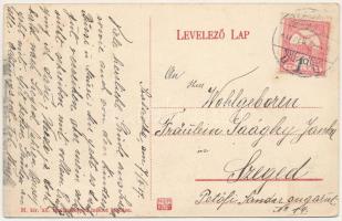 1917 Szabadka, Subotica; M. kir. állami tanítónőképző intézet udvari részlete, saját kiadása / teach...