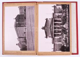 cca 1890-1900 Berlin, leporelló 24 db keményhátú fotóval, díszes egészvászon-borítóval, a borítón ki...
