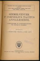 Szemelvények P. Cornelius Tascitus Annaleséből a gimnáziumok és leánygimnáziumok VIII. osztálya szám...