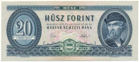 1975. 20Ft (2x) sorszámkövetők "C 831 055280" T:XF Adamo F16