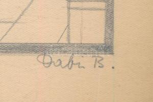 Dabis Blanka, Ferenczy Jenőné (1909-1980), 4 db mű: Szárnyasoltár terve, Szent Margit alakjával, 193...