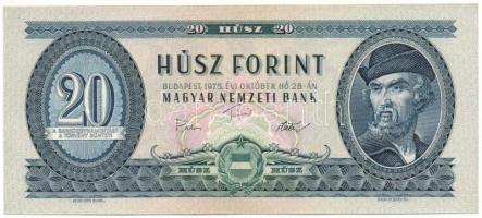 1975. 20Ft (2x) sorszámkövetők "C 868 113479" T:AU Adamo F16