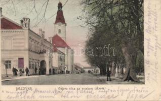 Belovár Gajeva street and Serbian church (Rb)