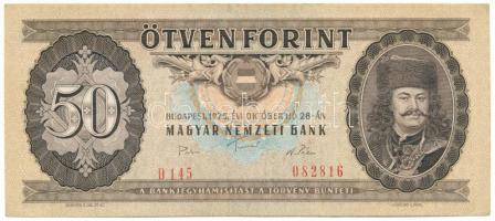 1975. 50Ft "D 145 082816" elcsúszott sorszámmal T:AU Adamo F21