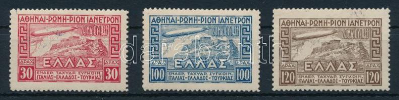 Görögország 1933 Zeppelin Mi 352-354 (**Mi EUR 380.-)
