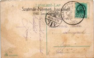 1940 Szatmárnémeti, Satu Mare; M. kir. faipariskola / woodworking school + "1940 SZATMÁRNÉMETI ...