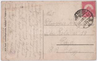 1930 Nagykároly, Carei; Gróf Károlyi kastély. Vasúti levelezőlapárusítás 4838. / castle (felületi sé...