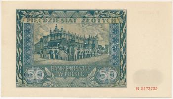 Lengyelország / Német megszállás 1941. 50Zl "B 2473732" T:AU
Poland / German Occupation 1...