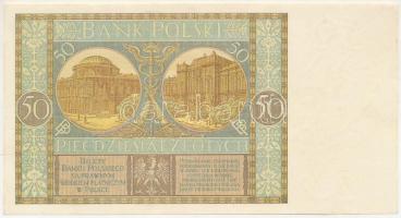 Lengyelország 1929. 50Zl "EL 4750221" T:AU
Poland 1929. 50 Zlotych "EL 4750221"...