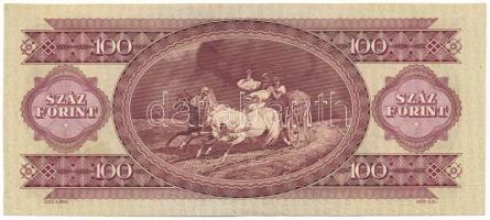 1975. 100Ft "B 200 156701" nyomdai papírráncokkal T:XF
Adamo F33