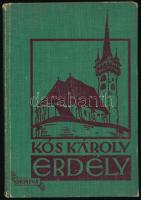 Kós Károly: Erdély. Kulturtörténeti vázlat. Bp.,[1929.],Genius,(Révai-ny.), 88 p.+60 (Erdély témájú linómetszetek 38 levélen) t. Kiadói illusztrált egészvászon-kötés, kopott borítóval,
