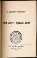 Novotny Elemér: Sumir nyelv - magyar nyelv. /Népszerű történelmi füzetek 4./ [Emigráns kiadás] Bueno...