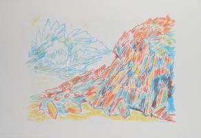 Szilárd Klára (Claire Szilard, 1921-2017): A sivatag (grafikai mappa 12 lappal). Szitanyomat, papír,...