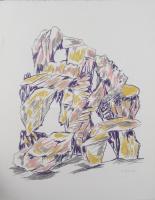 Szilárd Klára (Claire Szilard, 1921-2017): A sivatag (grafikai mappa 12 lappal). Szitanyomat, papír,...