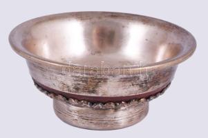 Keleti fém koldulótál, d: 9 cm