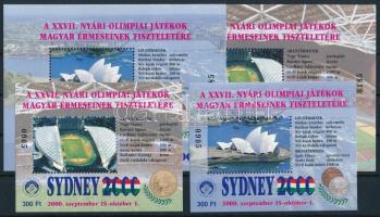 2000 Sydney nyári olimpia - Magyar Millennium ki és nagyméretű emlékívpár méretenként azonos sorszám...