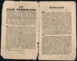 1848-dik évi magyar országgyülésen alkotott törvényczikkelyek, magyar közügyéri kiadás után Hiányos!...
