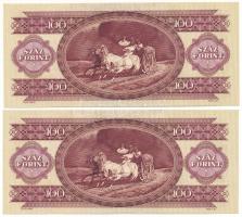 1984. 100Ft (2x) sorszámkövetők "B 117 366836 - B 117 366837" T:AU
Adamo F35