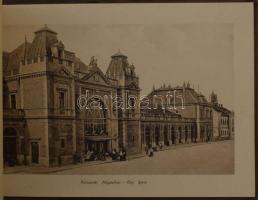 Kolozsvár, Cluj; látképek - nagyméretű füzet 12 képpel (nem képeslap!), közte vasútállomás, egyetem,...