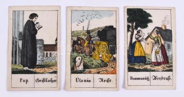 Vetőkártya, jóskártya pakli. 30 darabos