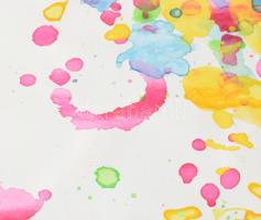 Wagner János (1936-2022): Színes tintáktól álmodom II. Akvarell, papír, jelezve jobbra lent: Wagner....