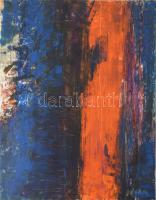 Wagner János (1936-2022): Színmezők (cím nélkül). Olaj, papír, jelezve jobbra lent: Wagner. 51,5×40 cm.