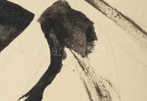 Wagner János (1936-2022): Levelek Japánból III. Tus, papír, jelezve balra lent: Wagner. Paszpartuban...