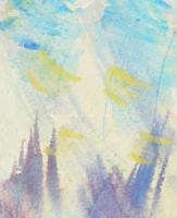 Wagner János (1936-2022): Hullámverés,1999. Akvarell, papír, jelezve jobbra lent: Wagner 99. Paszpar...