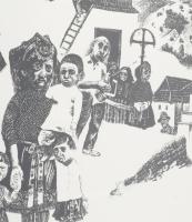 1975 Somogyi Győző grafikus kiállítása, Stúdió Galéria, plakát, papír. Lapszéli apró szakadásokkal. ...