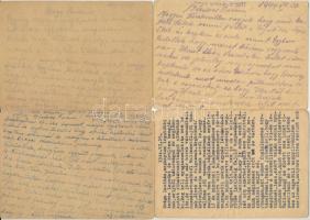 15 db magyar második világháborús zsidó KMSZ (közérdekű munkaszolgálatos) tábori posta 108/10. munká...