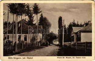 1932 Oláhszentgyörgy, Sangeorgiul Roman, Sangeorz-Bai; Vilele Dr. Monda, Dr. Tanco. Fratii Brecher / villák / villas (gyűrődések / creases)
