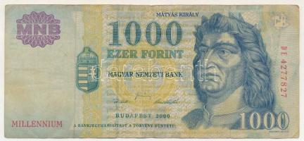 2000. 1000Ft "DE 4277827" "Millennium" T:F Adamo F55B2