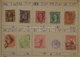 Kis vegyes külföldi tétel, benne pecsételt lengyel bélyegek kis dobozban, hozzá blokkok, néhány papí...