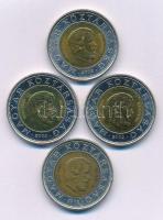 2002. 100Ft "Kossuth" (2x) T:AU-XF patina, egyiken ph. Adamo FOEM1