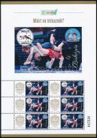 2025 Tanulj és sportolj 4. Birkózás tematikus megszemélyesített hatos kisív