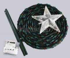 Fenyőfa alakú összeszerelhető égősor, m: cca 80 cm