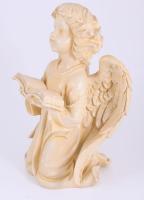 Asztalszélre ültethető puttó figura, műanyag, újszerű, m: 28 cm