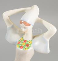 Aquincum matyó lány, jelzett, hibátlan, m: 23 cm