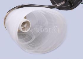 Murano kétágú falilámpa, címkével jelzett, 30x23 cm