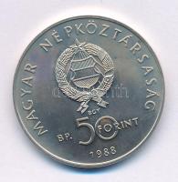 1988. 50Ft Cu-Ni "Világ Vadvédelmi Alap - Kékvércse" kapszulában T:AU,XF kis korr. Adamo EM101