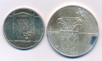 1985. 100Ft alpakka "Kulturális Fórum" + 1985. 500Ft Ag "Kulturális Fórum" mindk...