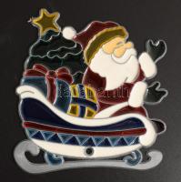 3 darab ólomüveg karácsonyi dísz, h: 15 cm