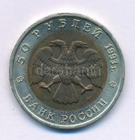 Oroszország 1993. 50R "Vörös Könyv - Kaukázusi nyírfajd" T:UNC,AU Russia 1993. 50 Rubles "Red Book - Caucasian Grouse" C:UNC,AU Krause Y#332