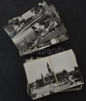 270 db MODERN magyarországi fekete-fehér város képeslap, kisebb települések is / 270 modern black and white town postcards, with smaller towns