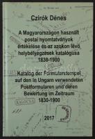 Czirók Dénes: A Magyarországon használt postai nyomtatványok értékelése és az azokon lévő helybélyegzések katalógusa 1830-1900 (2017) (erősen dohány szagú)