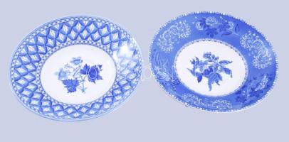 Spode 2 darab angol dísztál kínáló, jelzett, hibátlan, d: 22,5 cm