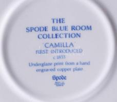 Spode 2 darab angol dísztál kínáló, jelzett, hibátlan, d: 22,5 cm