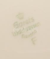 Garets.egyszemélyes reggeliző készlet, csésze alátéttel és desszertes tányér. Jelzett, hibátlan, d: ...